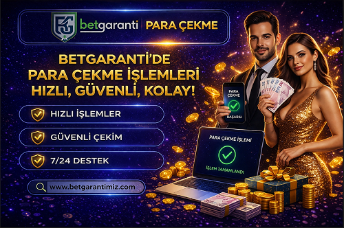 Betgaranti kullanıcılarının kazançlarını çekme süreci ve işlem detayları.